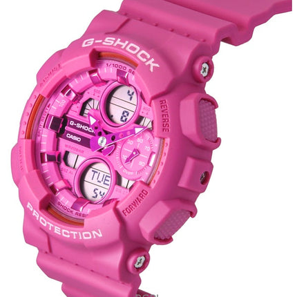 Orologio Casio G-Shock analogico digitale in resina a base biologica con quadrante rosa al quarzo GMA-S140PP-4A 200M da donna