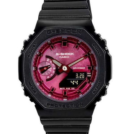 Casio G-Shock Analog Digital Resin Strap Burgundy Dial Quartz GMA-S2100RB-1A 200M Orologio da donna