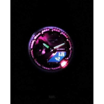 Casio G-Shock Analog Digital Resin Strap Burgundy Dial Quartz GMA-S2100RB-1A 200M Orologio da donna