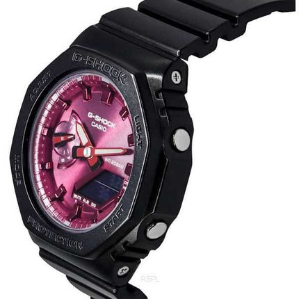 Casio G-Shock Analog Digital Resin Strap Burgundy Dial Quartz GMA-S2100RB-1A 200M Orologio da donna