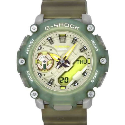 Orologio da donna Casio G-Shock analogico digitale traslucido con cinturino in resina al quarzo GMA-S2200PE-3A 200M