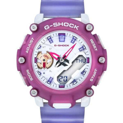 Orologio da donna Casio G-Shock analogico digitale traslucido con cinturino in resina al quarzo GMA-S2200PE-6A 200M