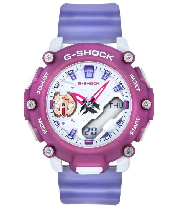 Orologio da donna Casio G-Shock analogico digitale con cinturino in resina traslucida al quarzo GMA-S2200PE-6A 200M ricondizionato
