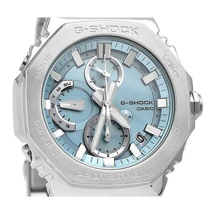 Casio G-Shock Full Metal Analog Chronograph Smartphone Link Ice Blue Dial Tough Solar GMC-B2100AD-2A 200M Orologio da uomo