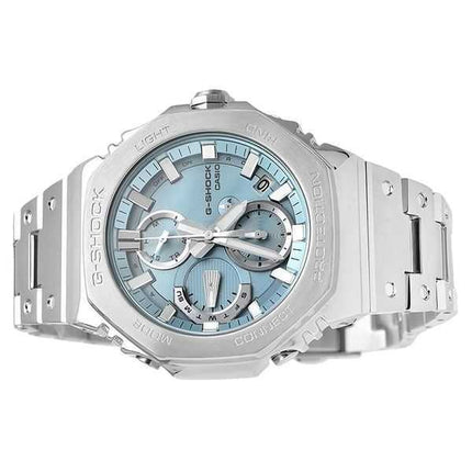 Casio G-Shock Full Metal Analog Chronograph Smartphone Link Ice Blue Dial Tough Solar GMC-B2100AD-2A 200M Orologio da uomo