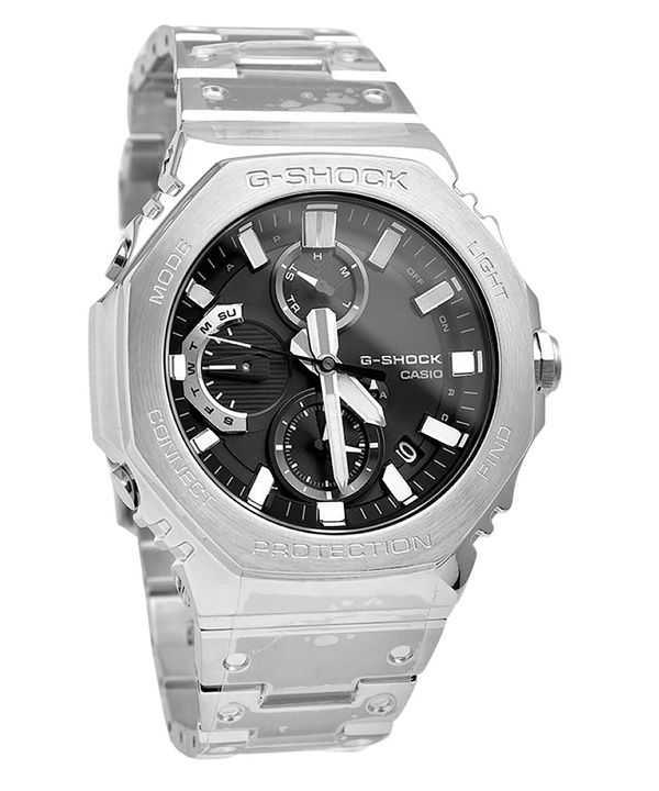 Casio G-Shock Full Metal Analog Chronograph Smartphone Link Quadrante Nero Tough Solar GMC-B2100D-1A 200M Orologio da Uomo