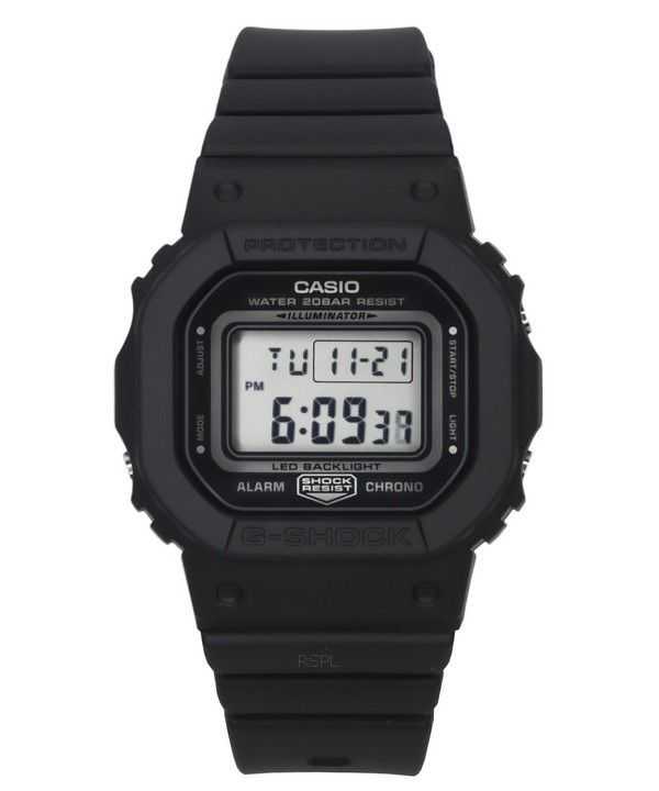 Orologio da donna Casio G-Shock digitale con cinturino in resina nera quadrante nero al quarzo GMD-S5600BA-1 200M