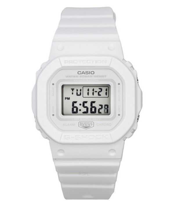 Orologio da donna Casio G-Shock digitale con cinturino in resina bianca quadrante bianco al quarzo GMD-S5600BA-7 200M