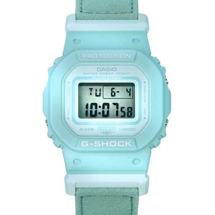Casio G-Shock Digital Organic Blue Cloth Strap Bio-Based Resin Quartz GMD-S5600CT-3 200M Orologio da donna