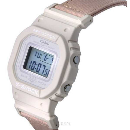 Casio G-Shock Digital Organic Pink Cloth Strap Bio-Based Resin Quartz GMD-S5600CT-4 200M Orologio da donna