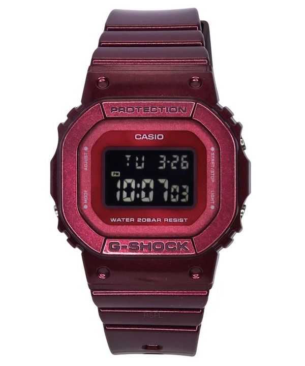 Orologio Casio G-Shock Digital Resin Strap Quartz GMD-S5600RB-4 200M da donna