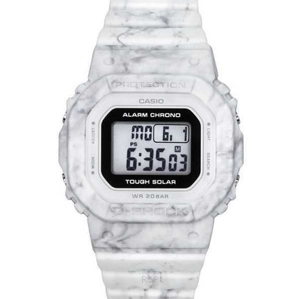Casio G-Shock Digital Bianco Cinturino in Resina Bio-Based Tough Solar GMS-S5600RT-7 200M Orologio da Donna