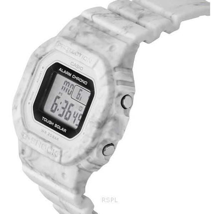 Casio G-Shock Digital Bianco Cinturino in Resina Bio-Based Tough Solar GMS-S5600RT-7 200M Orologio da Donna