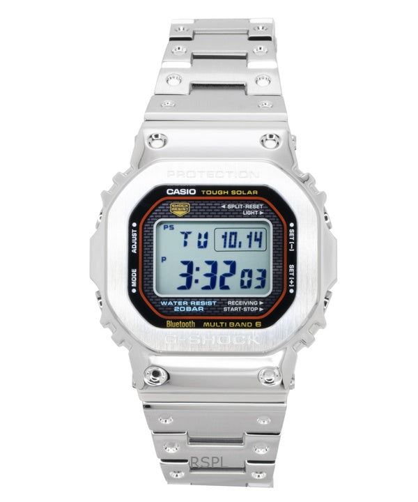 Orologio da uomo Casio G-Shock Full Metal Digital Smartphone Link in acciaio inossidabile solare GMW-B5000D-1C 200M
