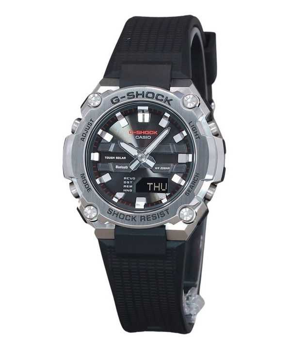 Orologio da uomo Casio G-Shock G-Steel analogico digitale per smartphone Bluetooth quadrante nero solare GST-B600-1A 200M