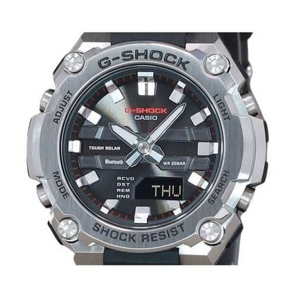 Orologio da uomo Casio G-Shock G-Steel analogico digitale per smartphone Bluetooth quadrante nero solare GST-B600-1A 200M