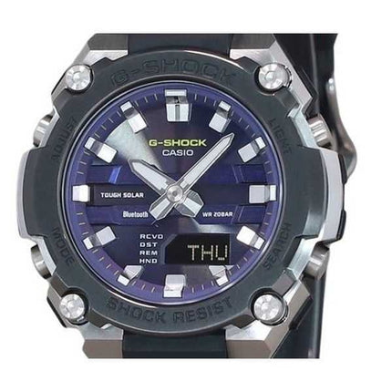 Orologio da uomo Casio G-Shock G-Steel analogico digitale per smartphone Bluetooth quadrante blu solare GST-B600A-1A6 200M