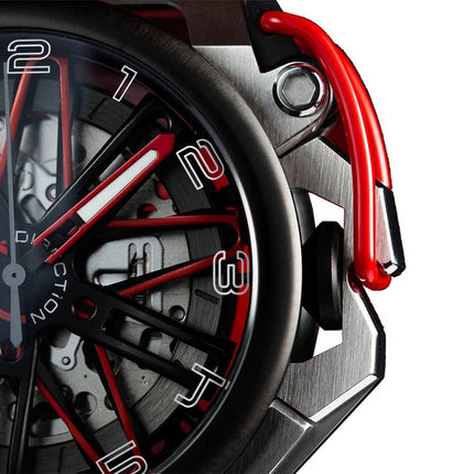 Orologio da uomo Mazzucato RIM GT con cronografo reversibile quadrante scheletrato automatico GT2-RD