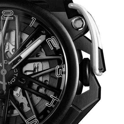 Orologio da uomo Mazzucato RIM GT con cronografo reversibile quadrante scheletrato automatico GT3-WH