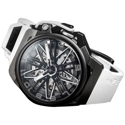 Orologio da uomo Mazzucato RIM GT con cronografo reversibile quadrante scheletrato automatico GT3-WH
