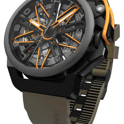 Orologio da uomo Mazzucato RIM GT con cronografo reversibile quadrante scheletrato automatico GT4-OR