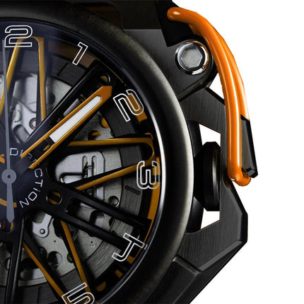 Orologio da uomo Mazzucato RIM GT con cronografo reversibile quadrante scheletrato automatico GT4-OR