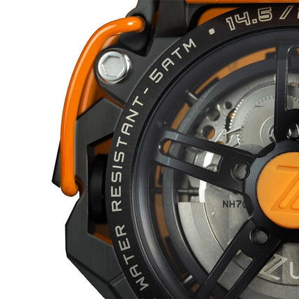 Orologio da uomo Mazzucato RIM GT con cronografo reversibile quadrante scheletrato automatico GT4-OR