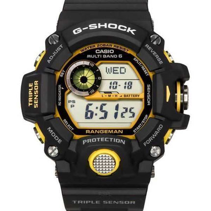 Orologio da uomo Casio G-Shock Master Of G-Land Rangeman digitale con cinturino in resina nera solare GW-9400Y-1 200M