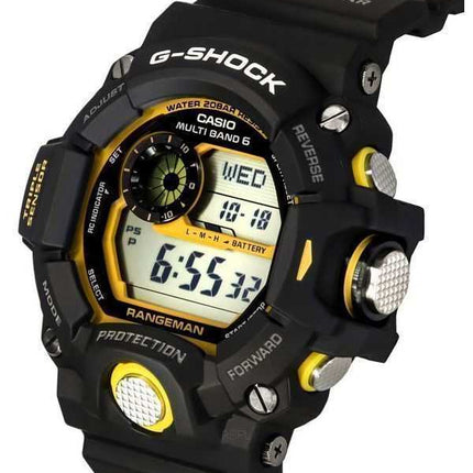 Orologio da uomo Casio G-Shock Master Of G-Land Rangeman digitale con cinturino in resina nera solare GW-9400Y-1 200M