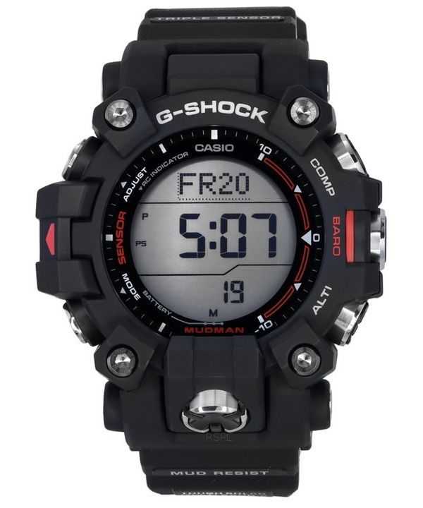 Orologio da uomo Casio G-Shock Mudman Master Of G-Land cinturino in resina digitale solare GW-9500-1 200M