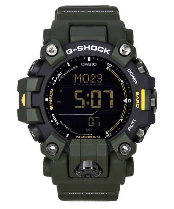 Orologio da uomo Casio G-Shock Mudman Master Of G-Land cinturino in resina verde digitale solare GW-9500-3 200M