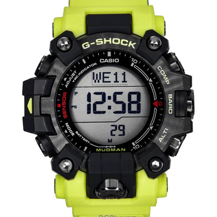Orologio da uomo Casio G-Shock Master of G-Land Mudman Digital Bio-Based Resin quadrante nero Solar GW-9500MRY-1A9 200M