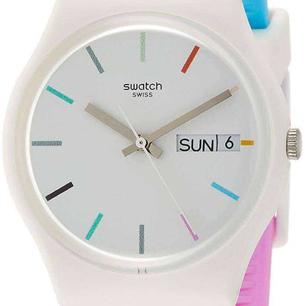 Orologio da uomo Swatch Originals Edgyline analogico al quarzo GW708