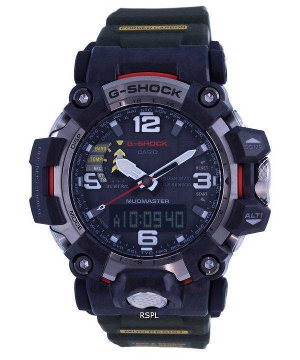 Orologio da uomo Casio G-Shock Mudmaster analogico digitale alimentato a energia solare GWG-2000-1A3 GWG2000-1 200M
