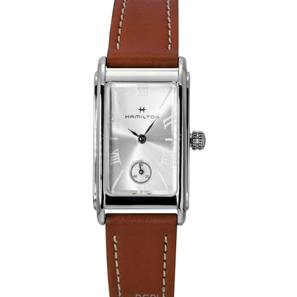 Orologio unisex Hamilton American Classic Ardmore con cinturino in pelle e quadrante argentato al quarzo H11221550