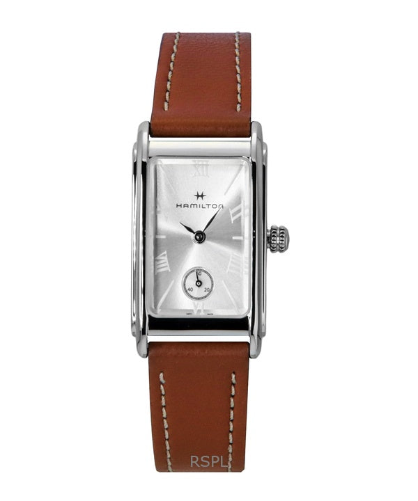 Orologio unisex Hamilton American Classic Ardmore con cinturino in pelle e quadrante argentato al quarzo H11221550