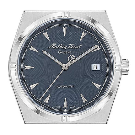 Orologio da uomo Mathey-Tissot Zeus in acciaio inossidabile con quadrante blu al quarzo H118ATABU