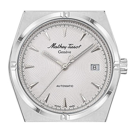 Orologio da uomo Mathey-Tissot Zeus in acciaio inossidabile con quadrante argentato automatico H118ATAI