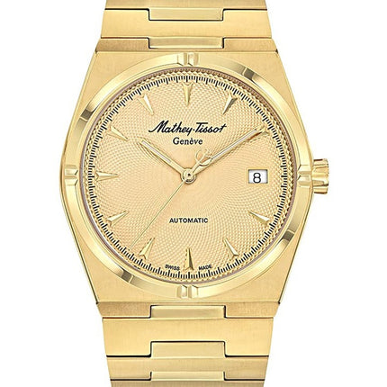 Orologio da uomo Mathey-Tissot Zeus in acciaio inossidabile color oro giallo con quadrante champagne automatico H118ATPDI