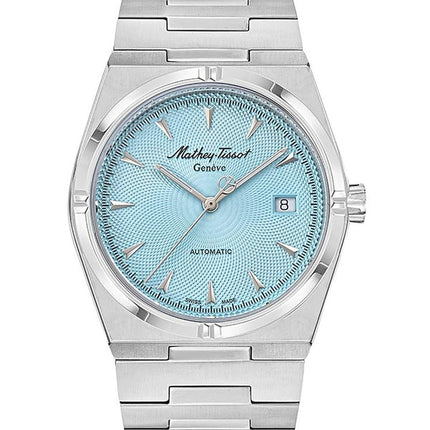 Orologio da uomo Mathey-Tissot Zeus in acciaio inossidabile con quadrante blu automatico H118ATSK