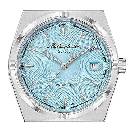 Orologio da uomo Mathey-Tissot Zeus in acciaio inossidabile con quadrante blu automatico H118ATSK