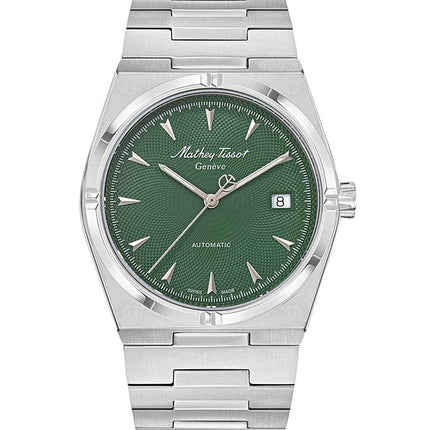 Orologio da uomo Mathey-Tissot Zeus in acciaio inossidabile con quadrante verde automatico H118ATV