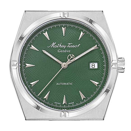 Orologio da uomo Mathey-Tissot Zeus in acciaio inossidabile con quadrante verde automatico H118ATV
