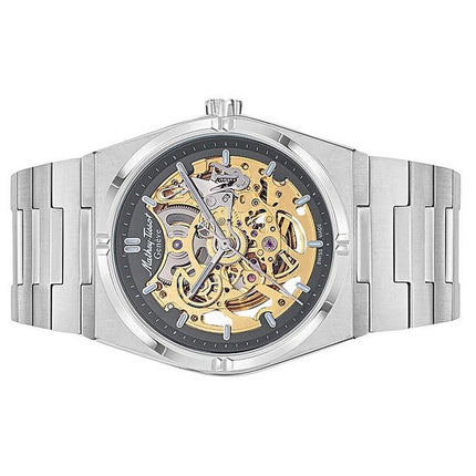 Orologio da uomo Mathey-Tissot Zeus Skeleton in acciaio inossidabile con quadrante grigio automatico H118CFAS