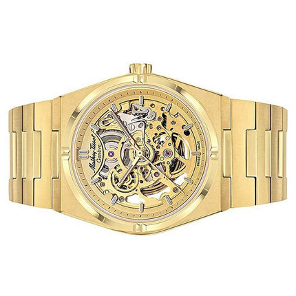 Orologio da uomo Mathey-Tissot Zeus Skeleton in acciaio inossidabile color oro con quadrante champagne automatico H118CFPDI