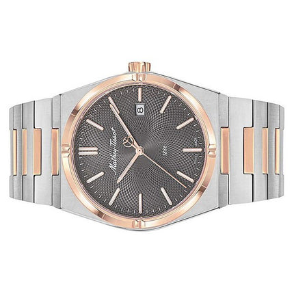 Orologio da uomo Mathey-Tissot Zeus Two Tone in acciaio inossidabile con quadrante nero al quarzo H118RS