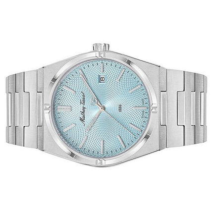 Orologio da uomo Mathey-Tissot Zeus in acciaio inossidabile con quadrante blu al quarzo H118SK