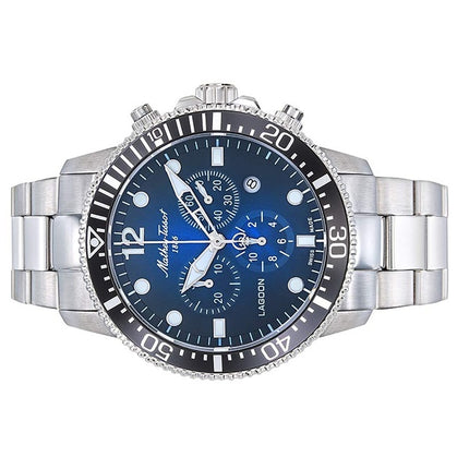 Orologio da uomo Mathey-Tissot Lagoon Chronograph in acciaio inossidabile con quadrante blu al quarzo H123CHABUN 100M