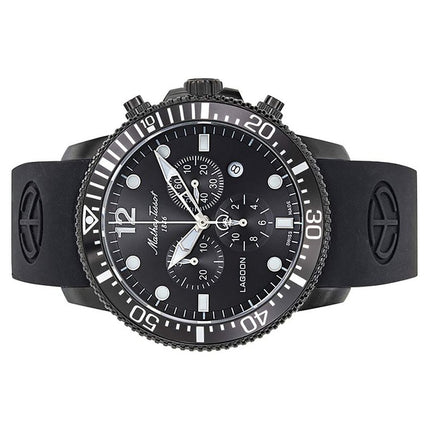 Orologio da uomo Mathey-Tissot Lagoon Chronograph cinturino in silicone quadrante nero al quarzo H123CHLNN 100M