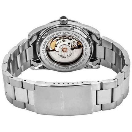 Orologio da uomo automatico Mathey-Tissot Mathy I in acciaio inossidabile con quadrante nero H1450ATAN